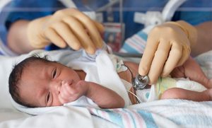 Infant in hospital environment